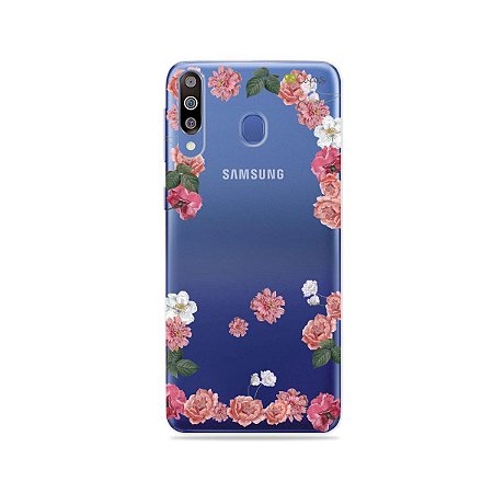 Capa para Galaxy M30 - Pink Roses