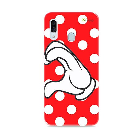 Capa para Galaxy A30 - Coração Minnie