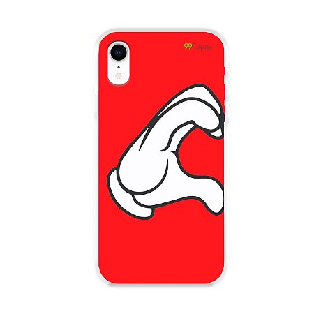 Capa para iPhone XR - Coração Mickey