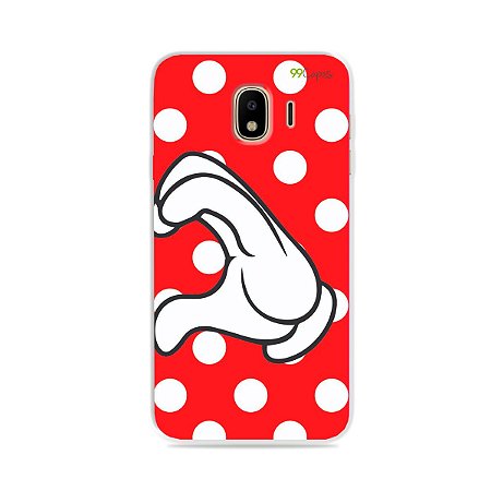 Capa para Galaxy J4 2018 - Coração Minnie