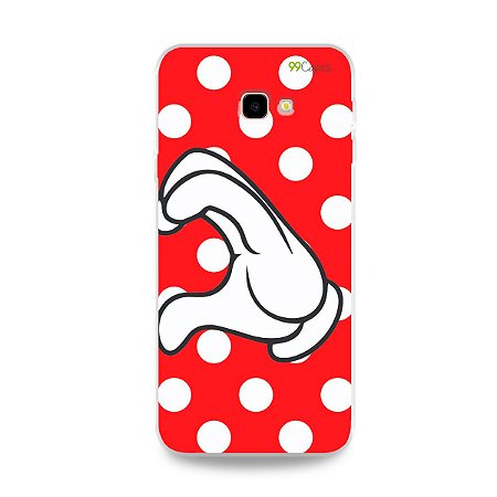 Capa para Galaxy J4 Plus - Coração Minnie