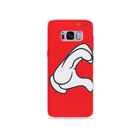 Capa para Galaxy S8 - Coração Mickey