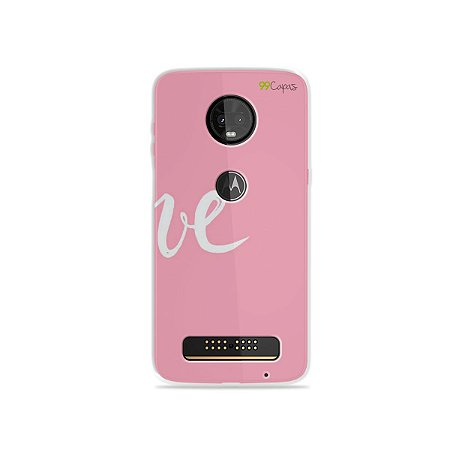 Capa para Moto Z3 Play - Love 2