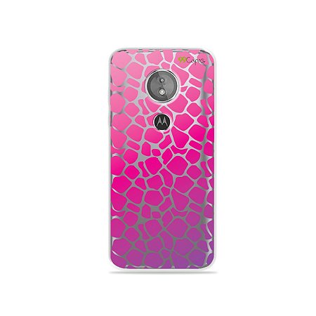 Capa para Moto E5 - Animal Print Pink