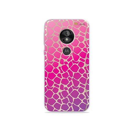 Capa para Moto E5 Play - Animal Print Pink