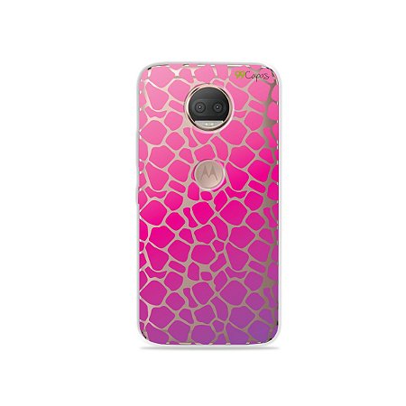 Capa para Moto G5S Plus - Animal Print Pink