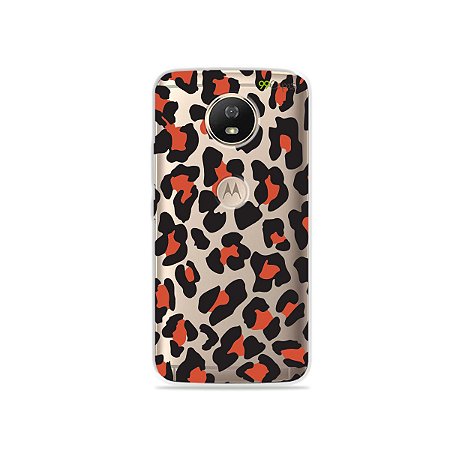 Capa para Moto G5S - Animal Print Red