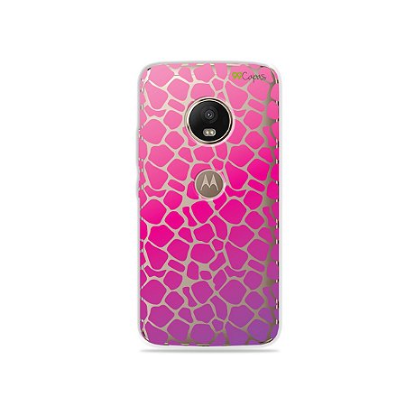 Capa para Moto G5 Plus - Animal Print Pink