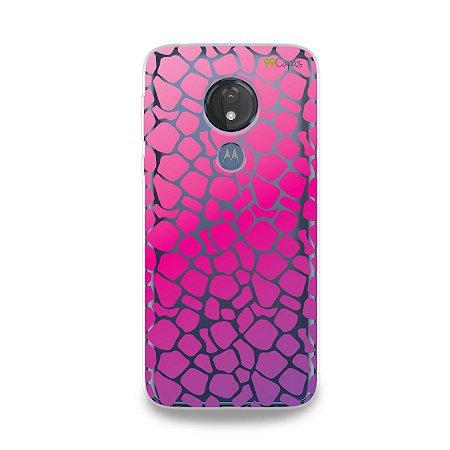 Capa para Moto G7 Power - Animal Print Pink