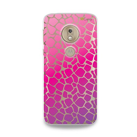 Capa para Moto G7 Play - Animal Print Pink