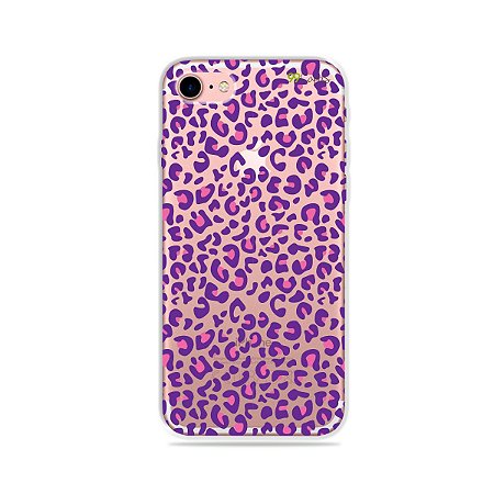 Capa para iPhone 7 - Animal Print Purple