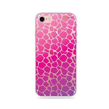 Capa para iPhone 7 - Animal Print Pink