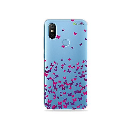 Capa para Xiaomi Mi 8 - Borboletas Flutuantes