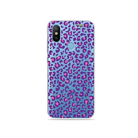 Capa para Xiaomi Mi 8 - Animal Print Purple
