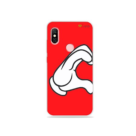 Capa para Xiaomi Redmi Note 6 Pro - Coração Mickey
