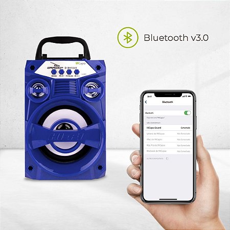 Caixinha de Som Bluetooth Blueberry - 99Capas