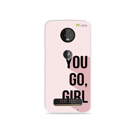 Capa para Moto Z3 Play - You Go, Girl