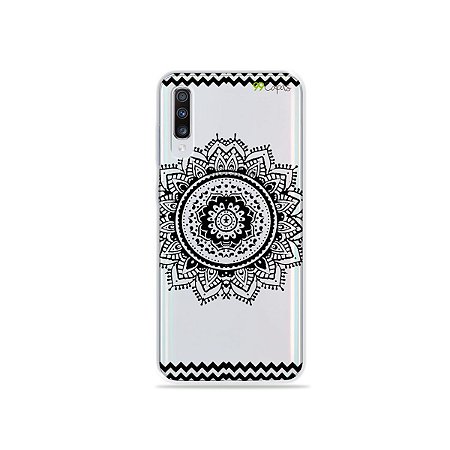 Capa para Galaxy A70 - Mandala Preta