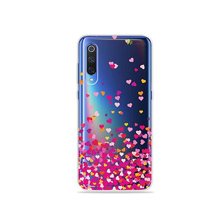 Capa para Xiaomi Mi 9 - Corações Rosa - 99capas - Capinhas e cases  personalizadas para celular