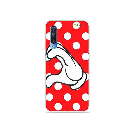 Capa para Xiaomi Mi 9 - Coração Minnie