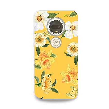 Capa para Moto G7 Plus - Margaridas