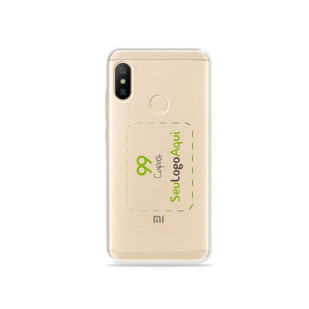 Capa Anti-shock transparente para Xiaomi com sua logo no meio