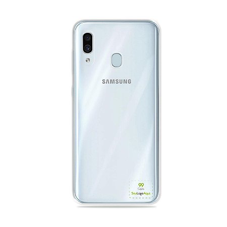 Capa Anti-shock transparente para Galaxy A com sua logo no canto inferior direito