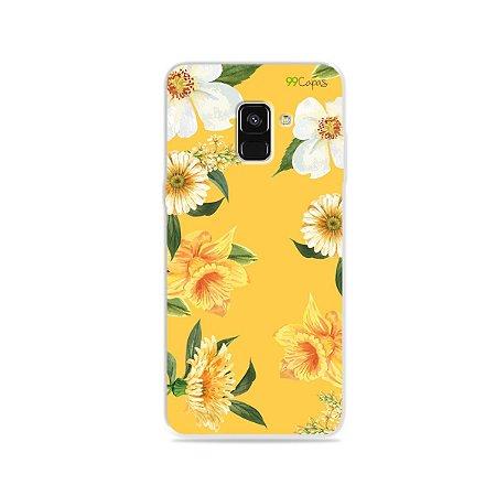 Capa para Galaxy A8 Plus - Margaridas