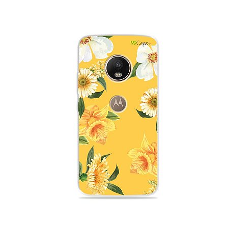 Capa para Moto G5 Plus - Margaridas