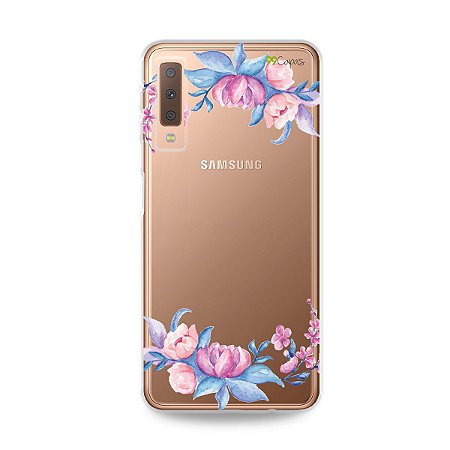 Capa para Galaxy A7 2018 - Bromélias
