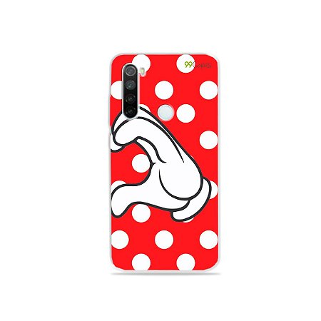 Capa para Xiaomi Redmi Note 8 - Coração Minnie