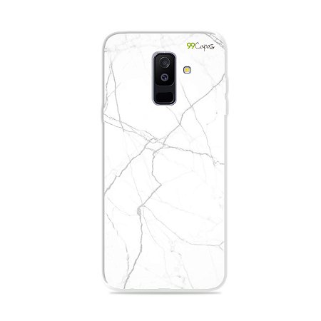 Capa para Galaxy A6 Plus - Marble White