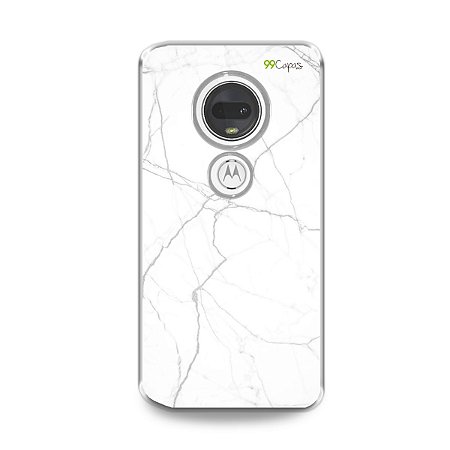 Capa para Moto G7 Plus - Marble White