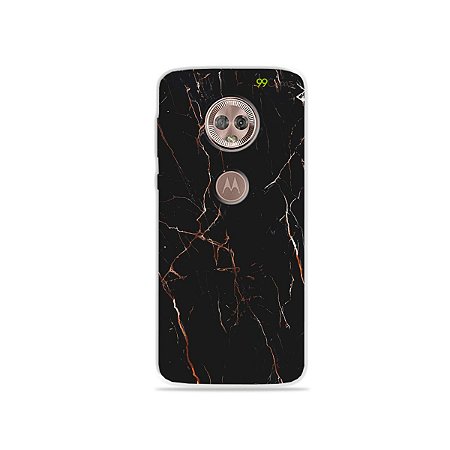 Capa para Moto G6 - Marble Black