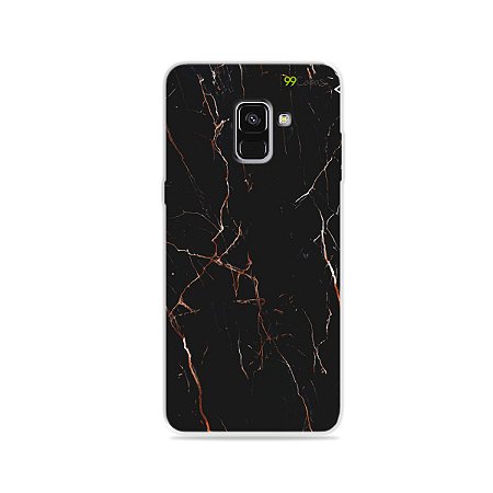 Capa para Galaxy A8 Plus 2018 - Marble Black