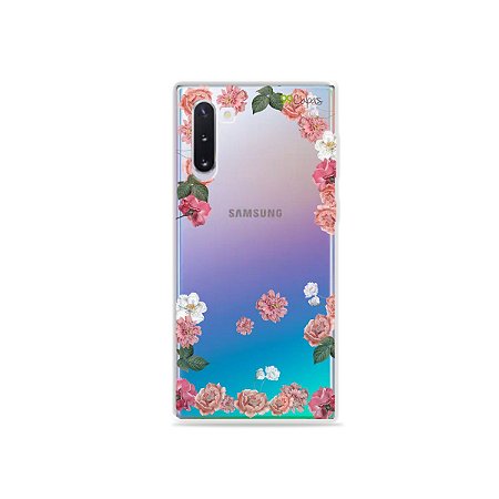 Capa para Galaxy Note 10 - Pink Roses