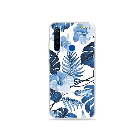 Capa para Xiaomi Redmi Note 8T - Flowers in Blue