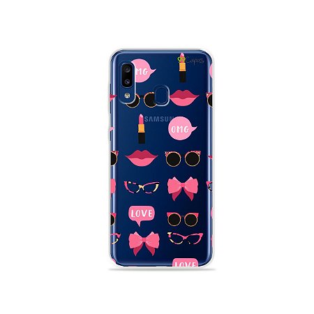 Capa (transparente) para Galaxy A20  - Girls