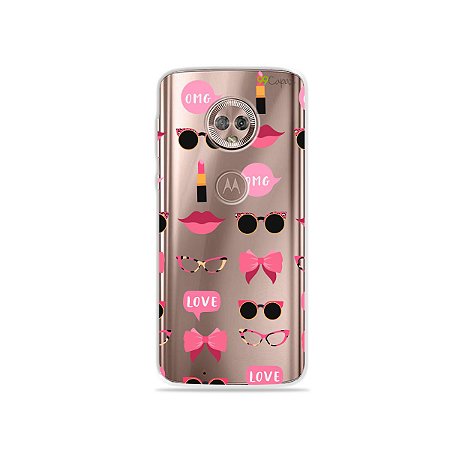 Capa (transparente) para Moto G6 Plus - Girls