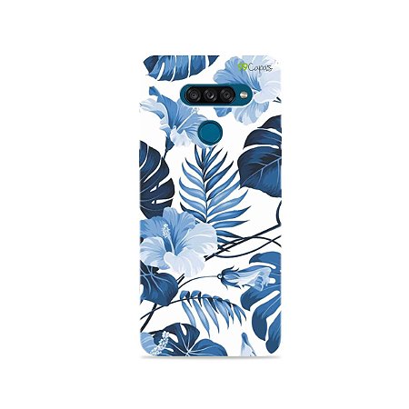 Capa para LG K50s - Flowers in Blue