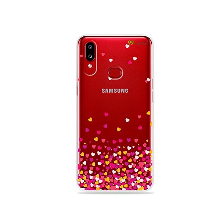Capa para Galaxy A10s - Corações Rosa - 99capas - Capinhas e cases  personalizadas para celular