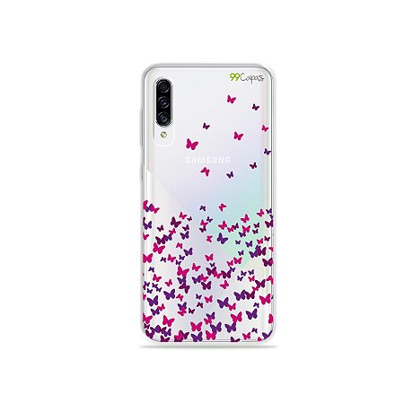 Capa para Galaxy A30s - Borboletas Flutuantes