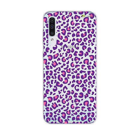 Capa para Galaxy A50s - Animal Print Purple