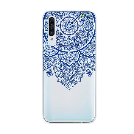 Capa para Galaxy A50s - Mandala Azul