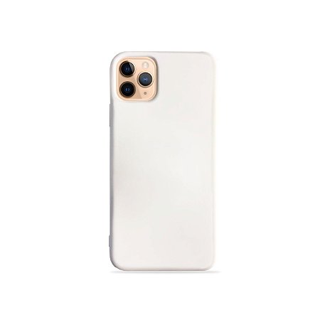 Silicone Case Branca para iPhone 11 Pro Max (acompanha Pop Socket) - 99Capas