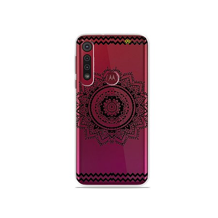 Capa para Moto G8 Play - Mandala Preta