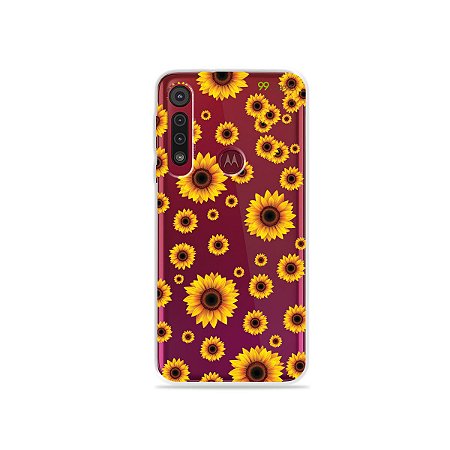 Capa para Moto G8 Play - Girassóis