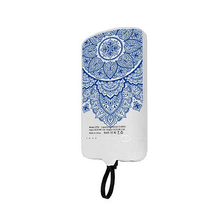 99Snap Powerbank - Micro USB V8 ( Carregador portátil para celular) Mandala Azul