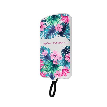 99Snap Powerbank - Micro USB V8 ( Carregador portátil para celular) Tropical com nome