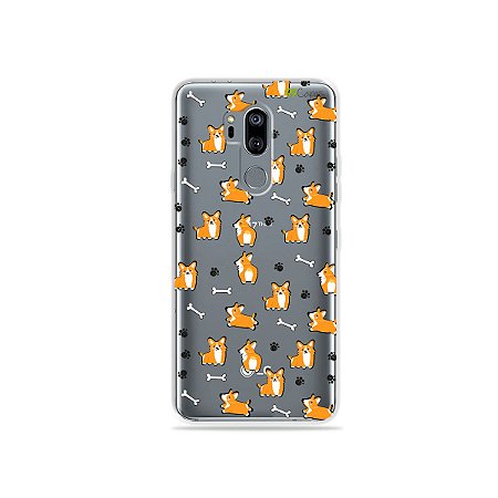 Capinha (transparente) para LG G7 ThinQ - Cãozinho